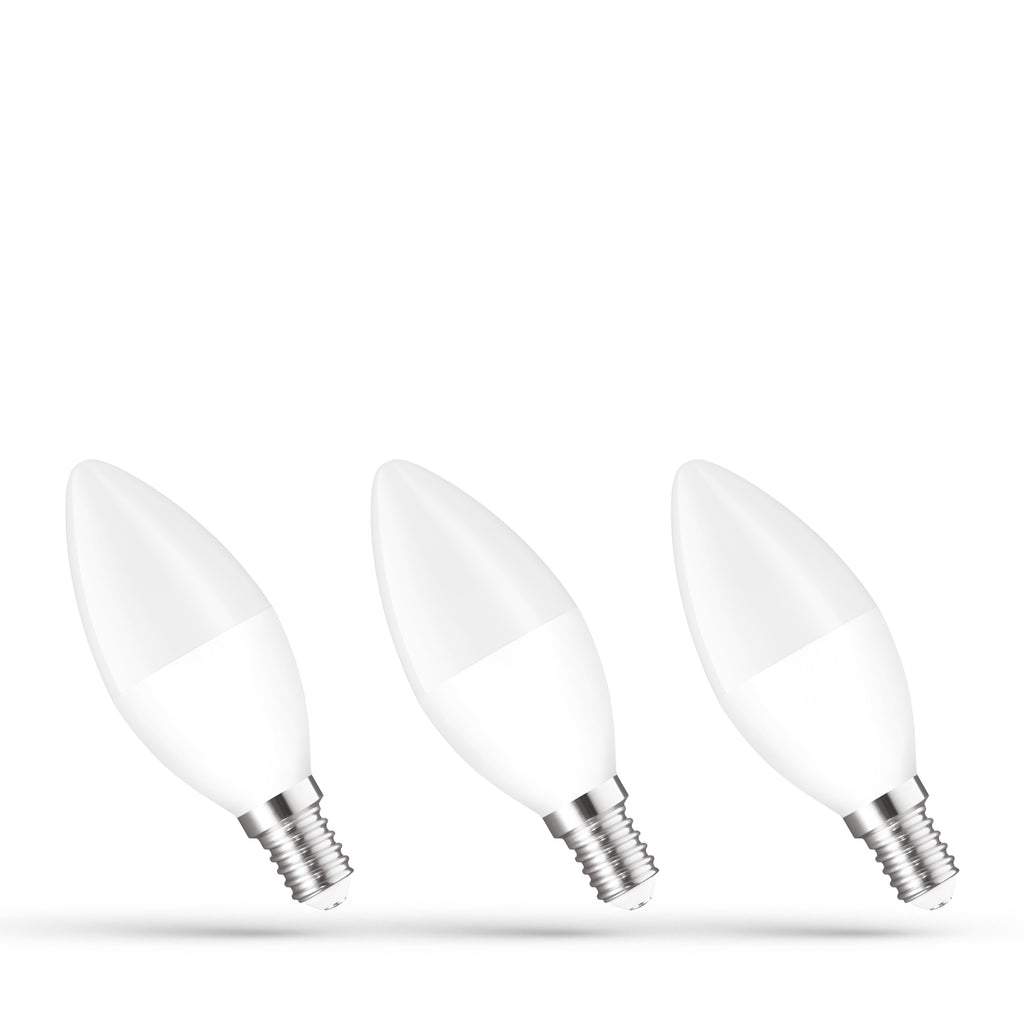 LED-lampor E14 Candle – 3-pack