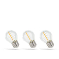 LED-lampor E27 Globe – 3-pack