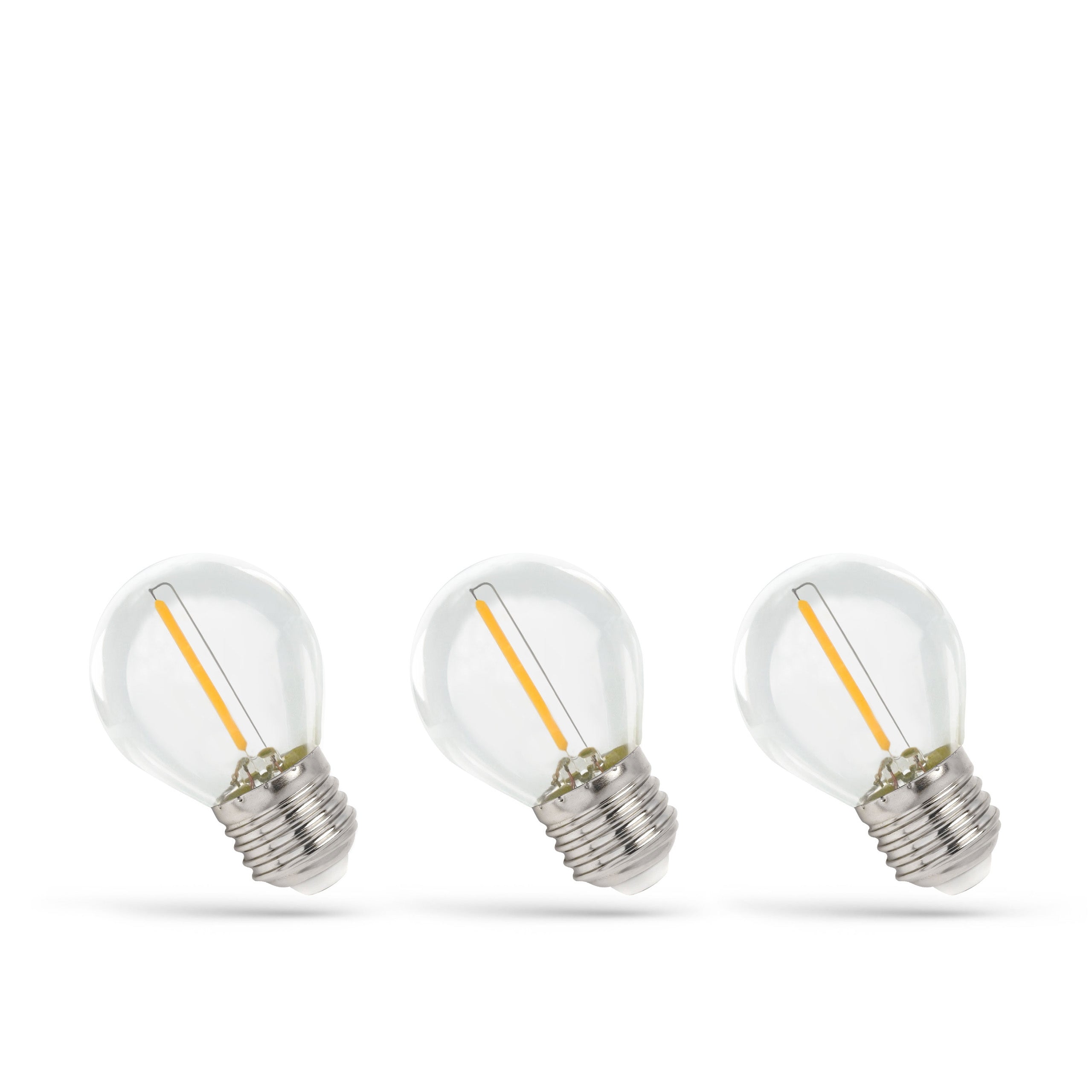 LED-lampor E27 Globe – 3-pack