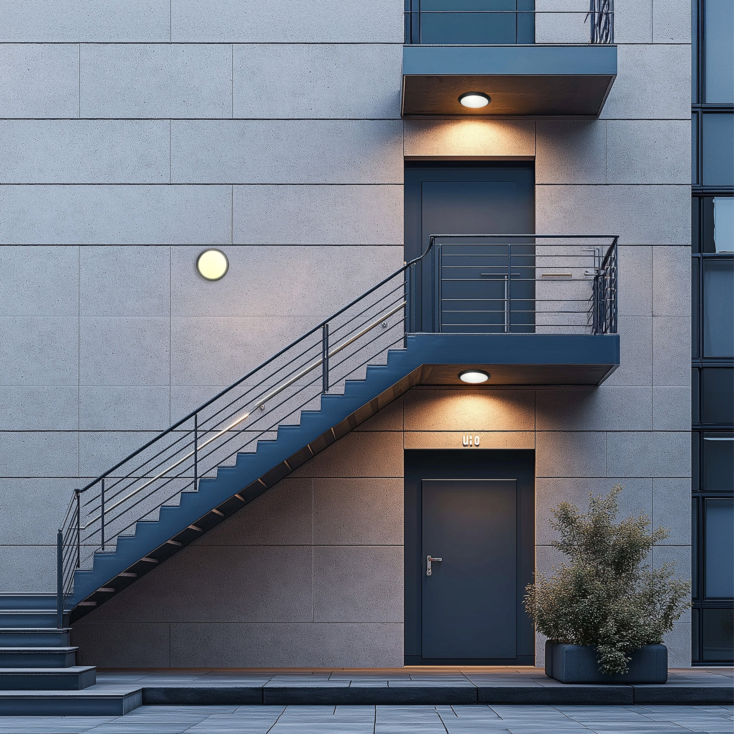 Takplafond med sensor för badrum, garage och entré